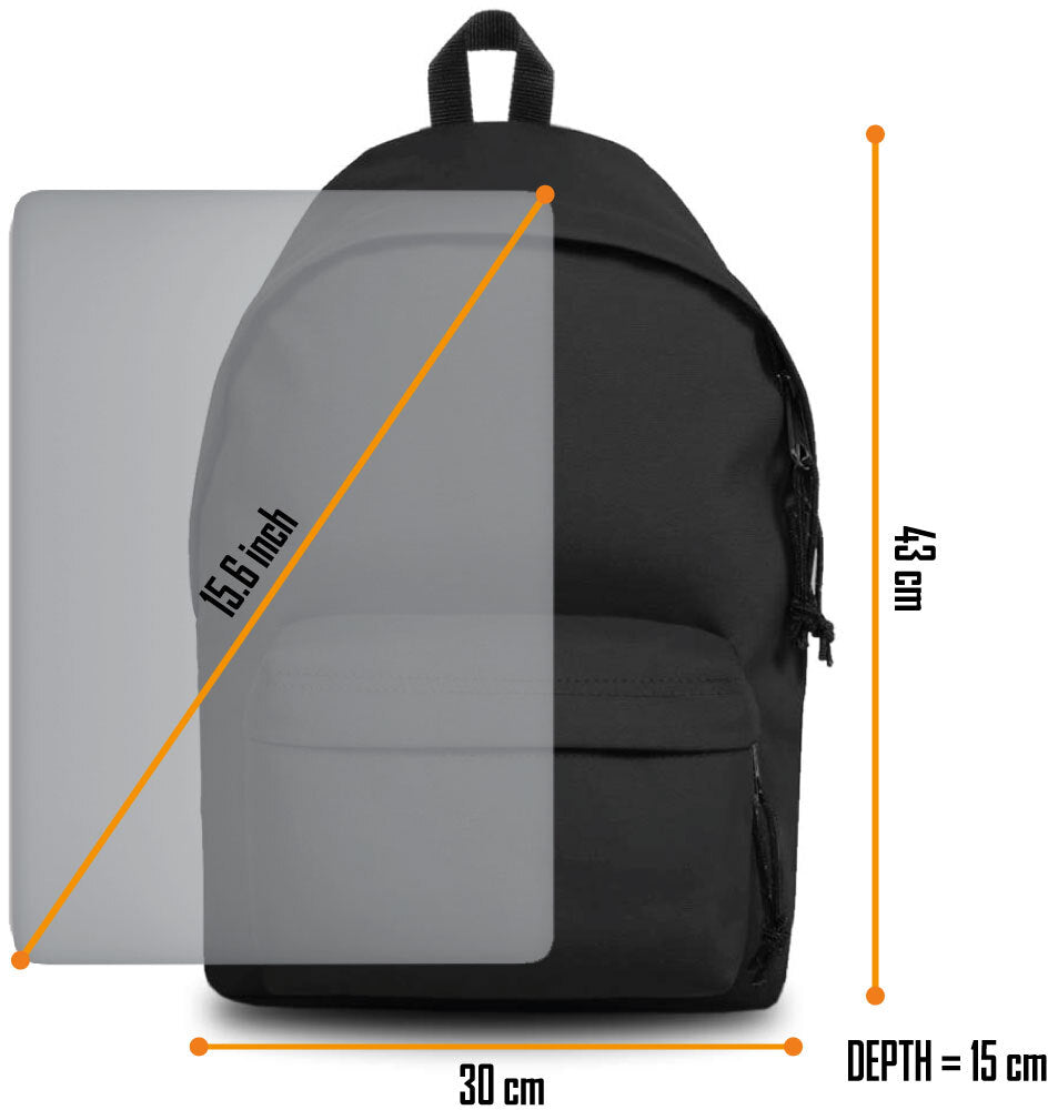 Rocksax - Green Day - Zombie Logo - Daypack with Laptop Pocket (Black)