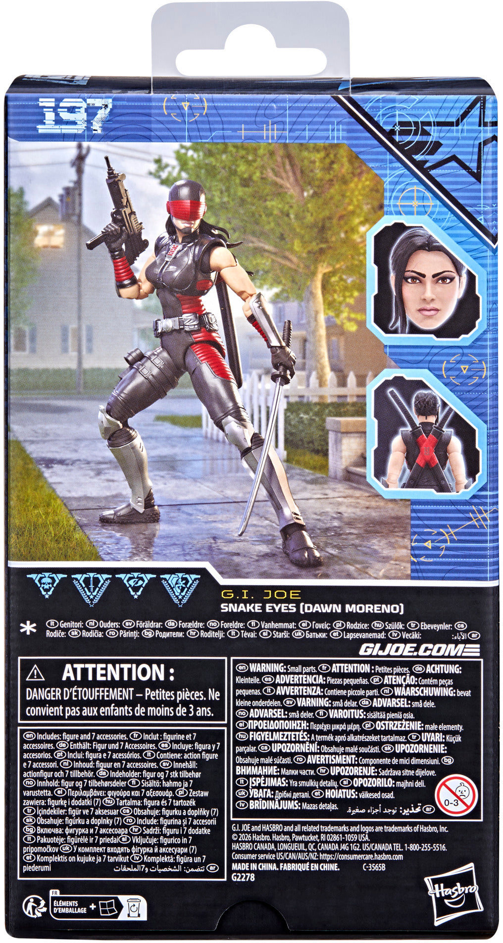 G.I. Joe - Classified Series - #197, Snake Eyes (Dawn Moreno) Action Figure