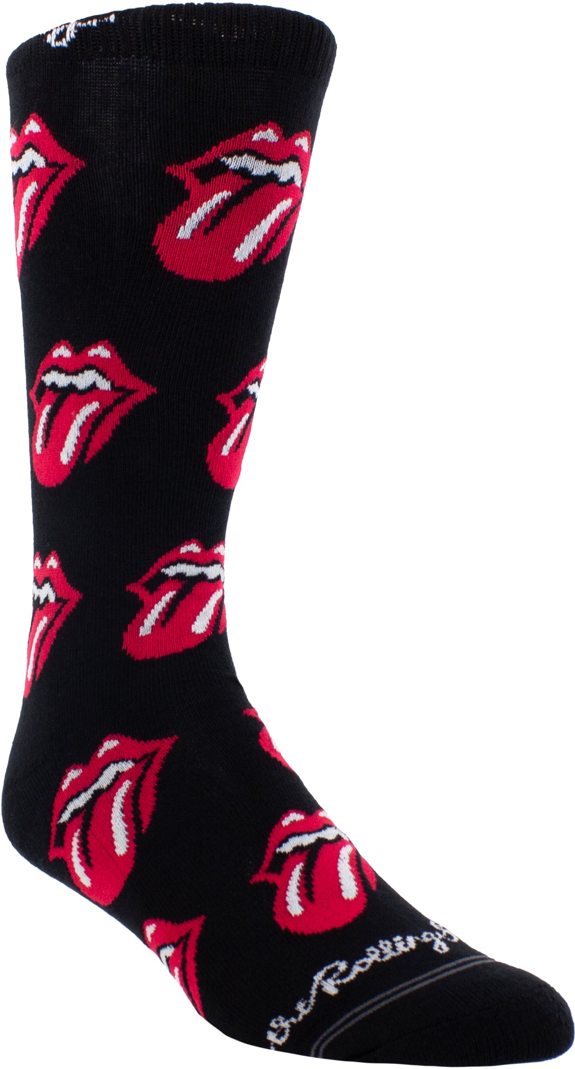 Perri's - Rolling Stones - All Over Red Tongues - Crew Socks