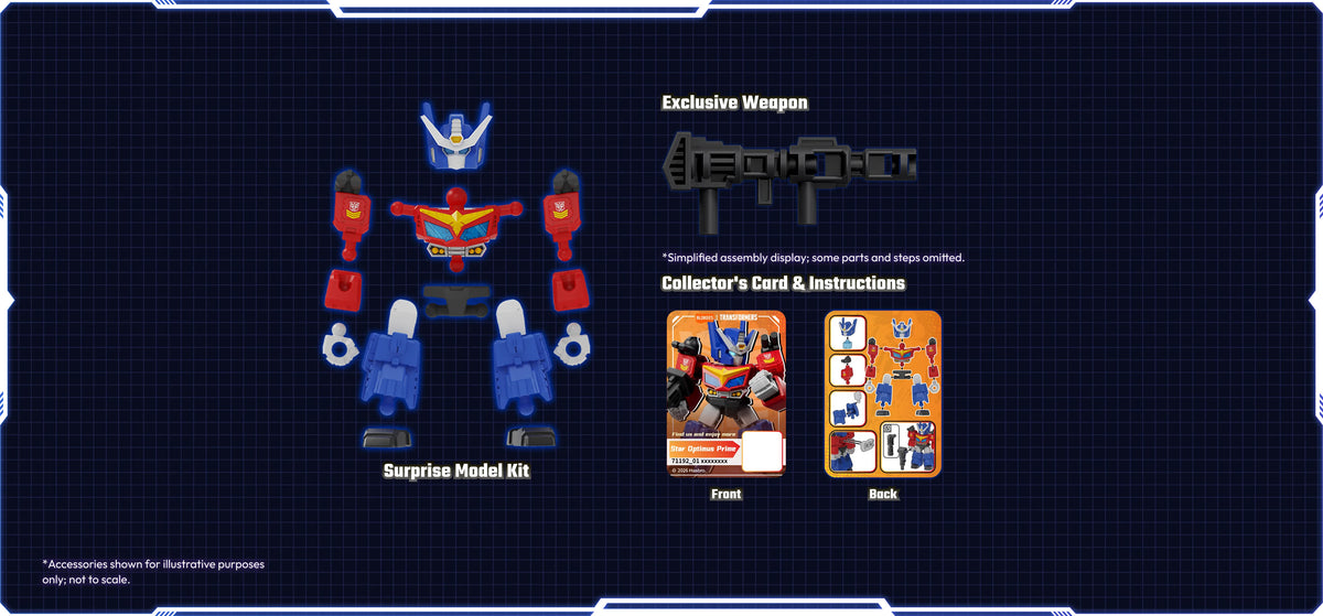 Blokees - Transformers - Defender Version - 08: Battle Stars 12ct Model Kit PDQ Display