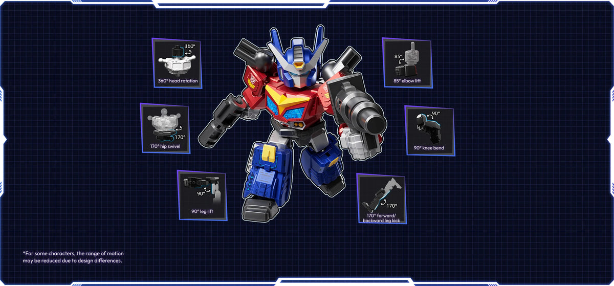 Blokees - Transformers - Defender Version - 08: Battle Stars 12ct Model Kit PDQ Display