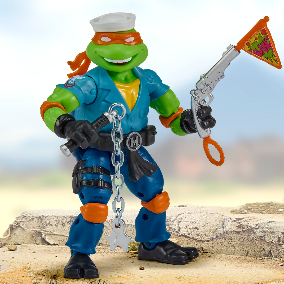 Teenage Mutant Ninja Turtles x G.I. Joe - Shipwreck x Mikey Action Figure (TMNT)