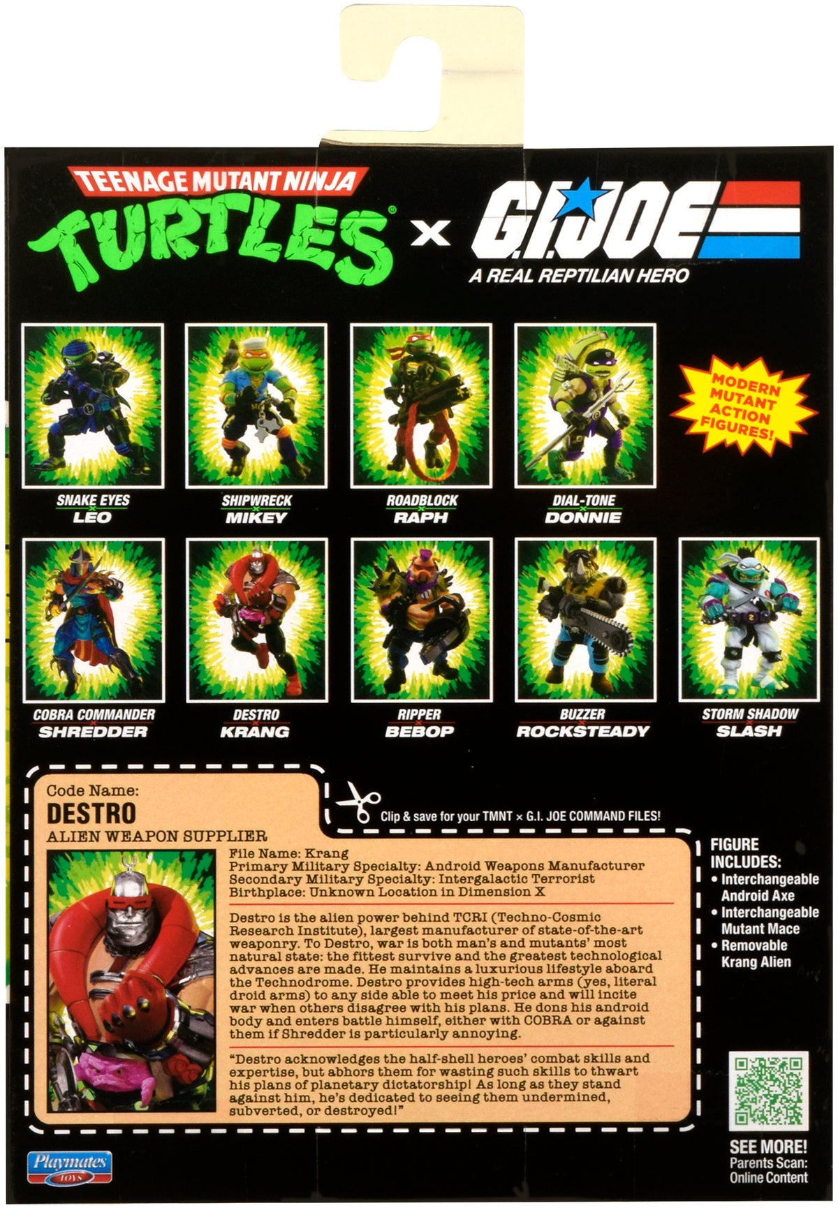 Teenage Mutant Ninja Turtles x G.I. Joe - Destro x Krang Action Figure (TMNT)