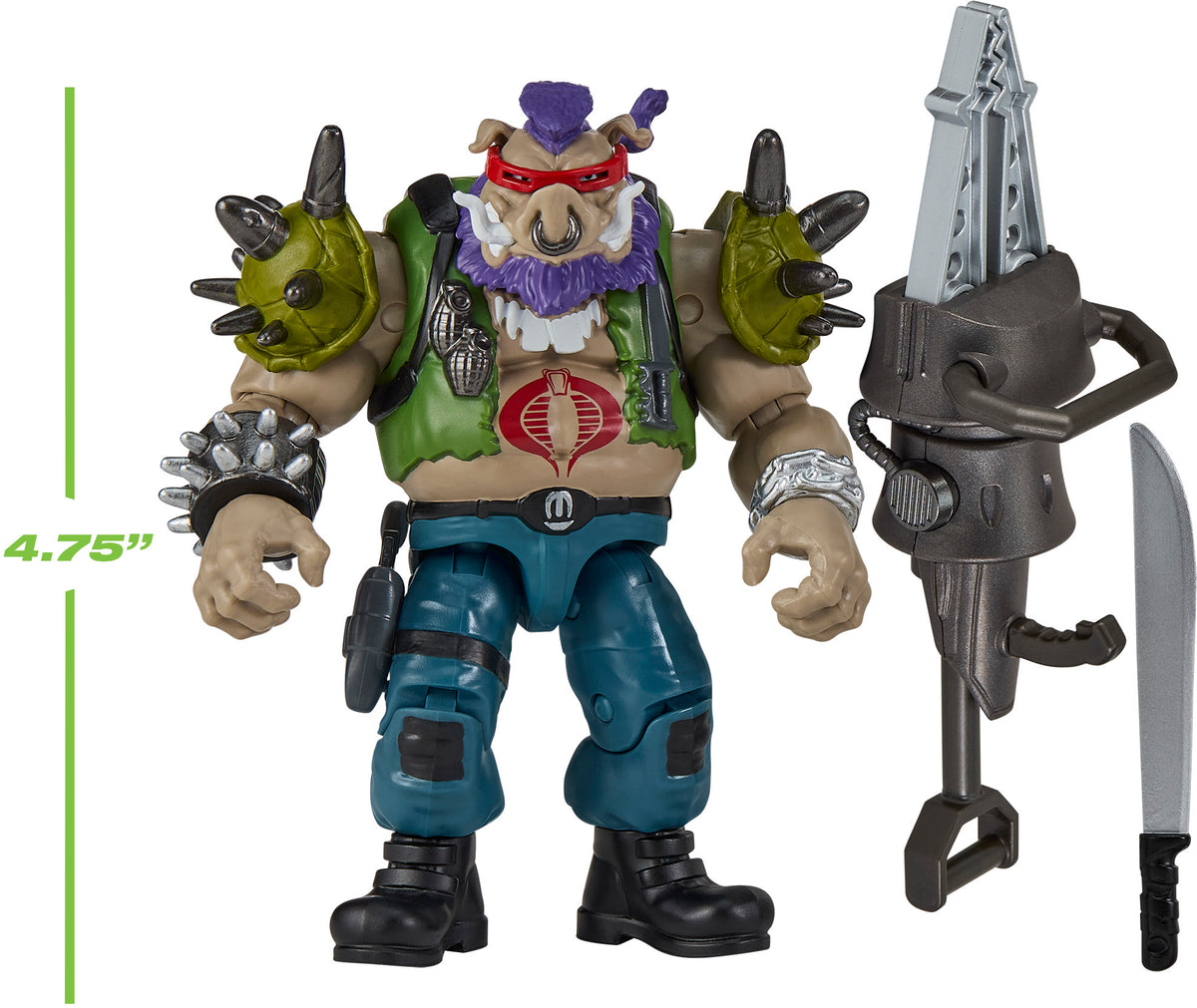 Teenage Mutant Ninja Turtles x G.I. Joe - Ripper x Bebop Action Figure (TMNT)