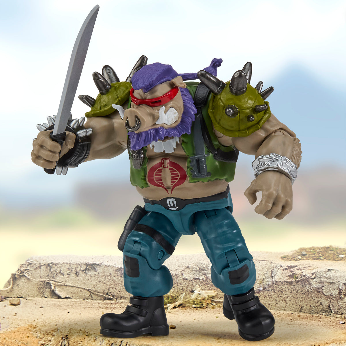Teenage Mutant Ninja Turtles x G.I. Joe - Ripper x Bebop Action Figure (TMNT)