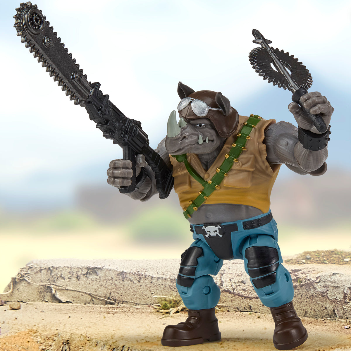 Teenage Mutant Ninja Turtles x G.I. Joe - Buzzer x Rocksteady Action Figure (TMNT)