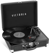 Victrola VSC-500BTC-BLK Journey+ Vinyl Suitcase Record Player with Cassette (Black)