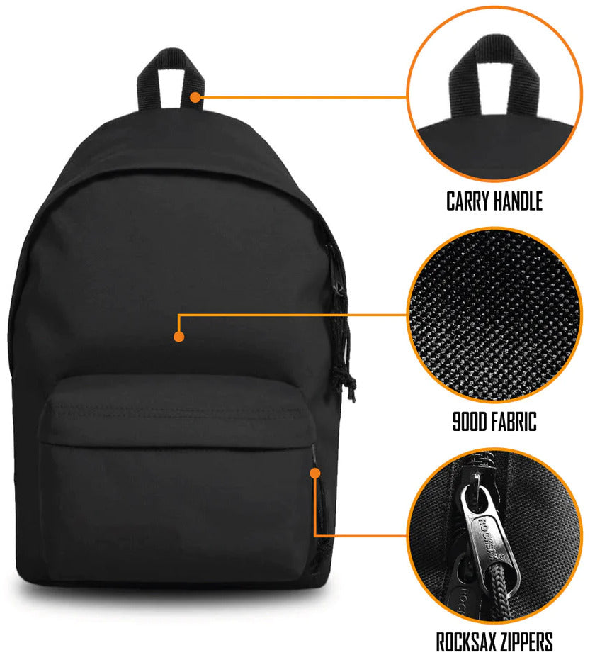Rocksax - Green Day - Zombie Logo - Daypack with Laptop Pocket (Black)