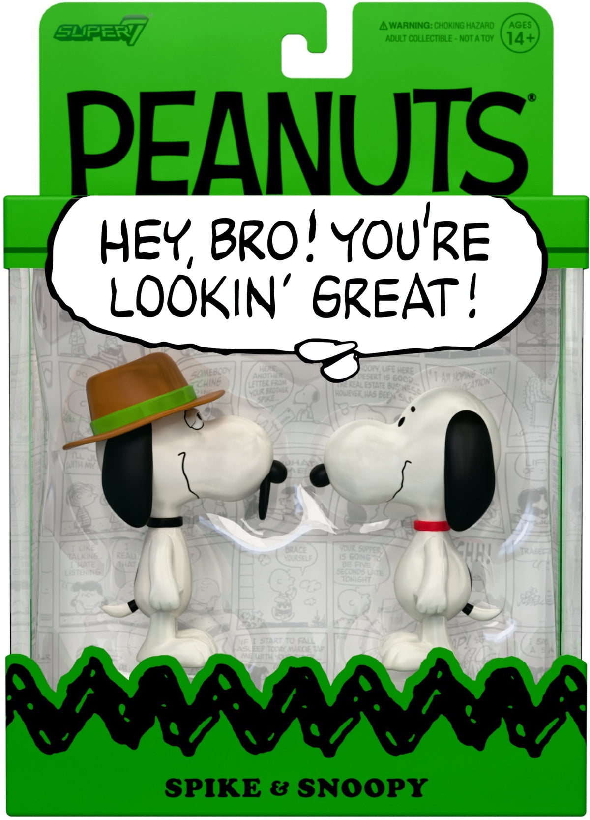 Super7 - Peanuts - ReAction Figures - Snoopy & Spike (2-Pack)