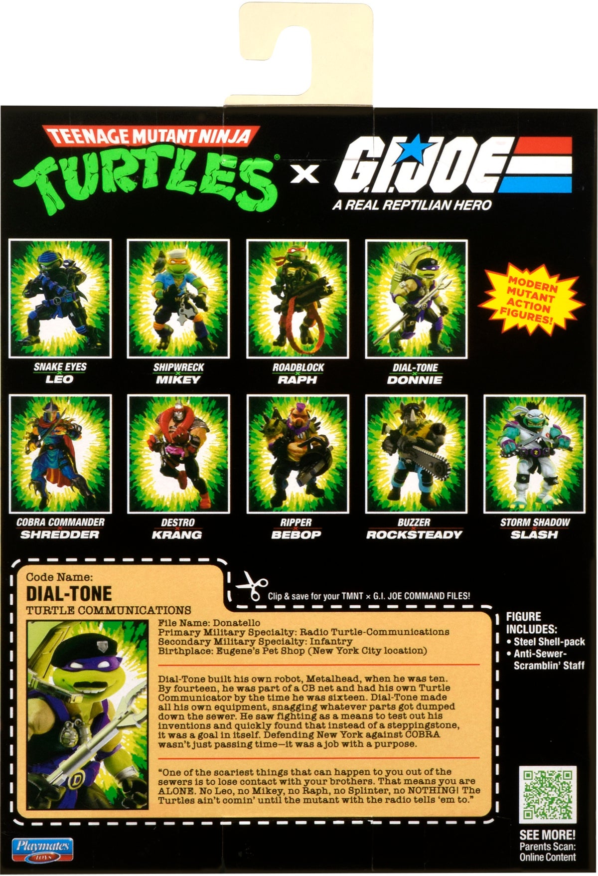 Teenage Mutant Ninja Turtles x G.I. Joe - Dial-Tone x Donnie Action Figure (TMNT)